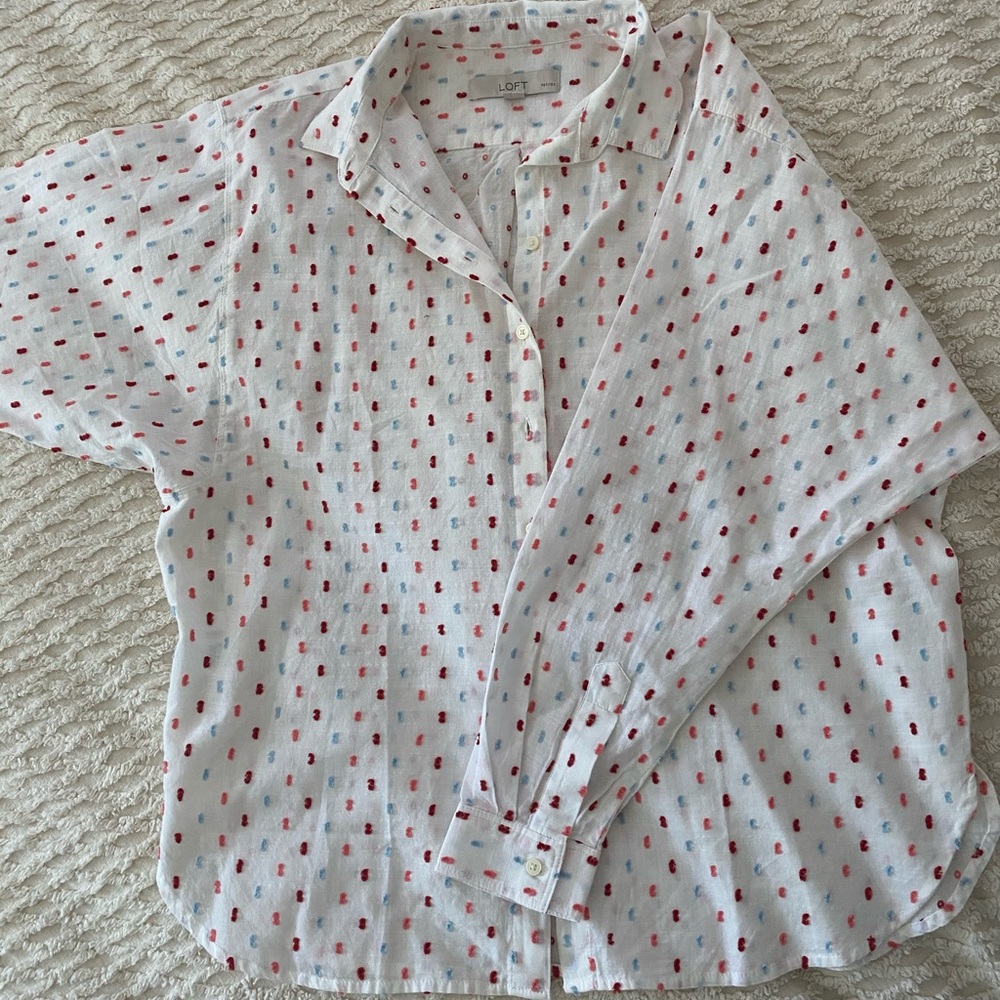 LOFT Button Up Long Sleeve